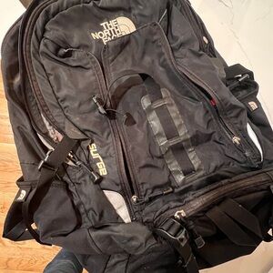 The North Face Surge Backpack in Black